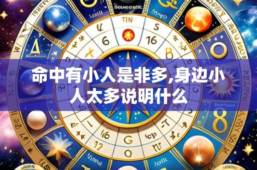 命中有小人是非多,身边小人太多说明什么