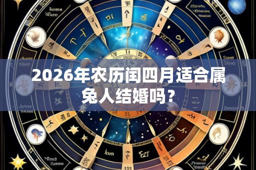 2026年农历闰四月适合属兔人结婚吗？
