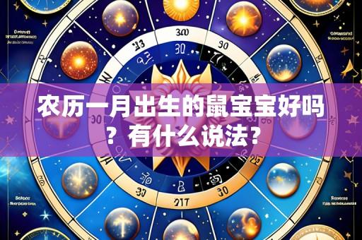 农历一月出生的鼠宝宝好吗？有什么说法？