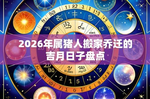 2026年属猪人搬家乔迁的吉月日子盘点