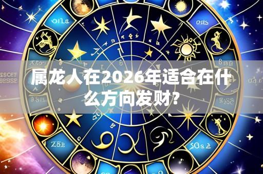 属龙人在2026年适合在什么方向发财?