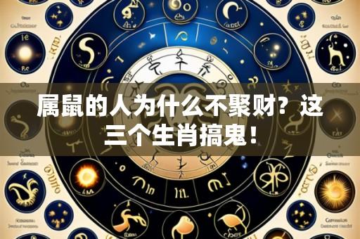 属鼠的人为什么不聚财？这三个生肖搞鬼！