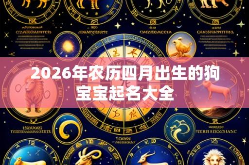 2026年农历四月出生的狗宝宝起名大全