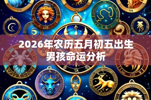 2026年农历五月初五出生男孩命运分析