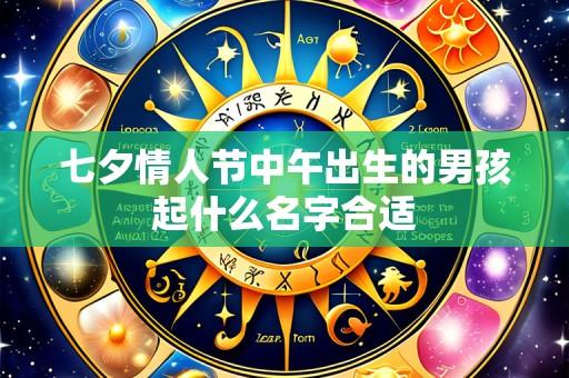 七夕情人节中午出生的男孩起什么名字合适