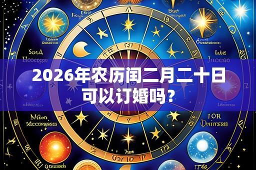 2026年农历闰二月二十日可以订婚吗？