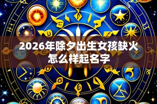 2026年除夕出生女孩缺火怎么样起名字