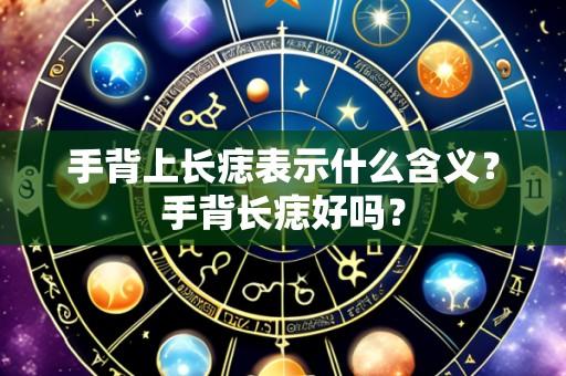 手背上长痣表示什么含义？手背长痣好吗？