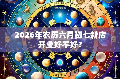 2026年农历六月初七新店开业好不好?