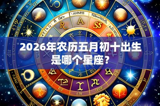 2026年农历五月初十出生是哪个星座？