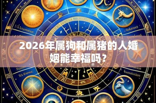 2026年属狗和属猪的人婚姻能幸福吗？