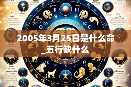 2005年3月25日是什么命_五行缺什么