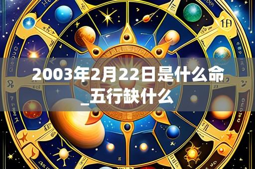 2003年2月22日是什么命_五行缺什么