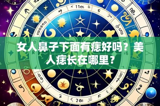 女人鼻子下面有痣好吗?美人痣长在哪里?
