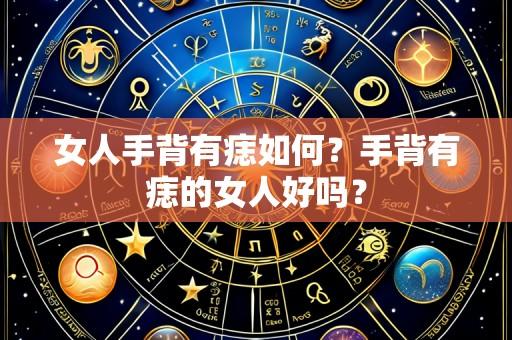 女人手背有痣如何?手背有痣的女人好吗?