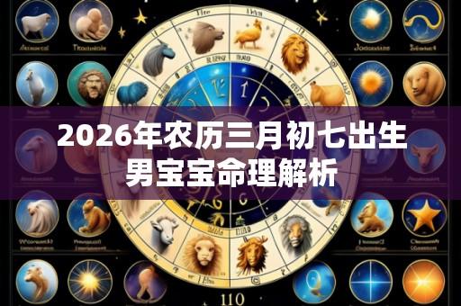 2026年农历三月初七出生男宝宝命理解析