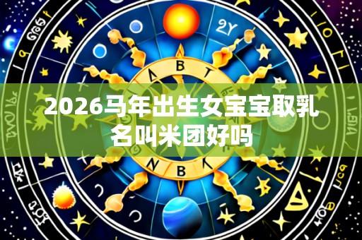 2026马年出生女宝宝取乳名叫米团好吗