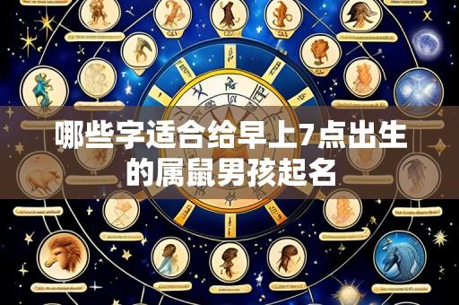哪些字适合给早上7点出生的属鼠男孩起名