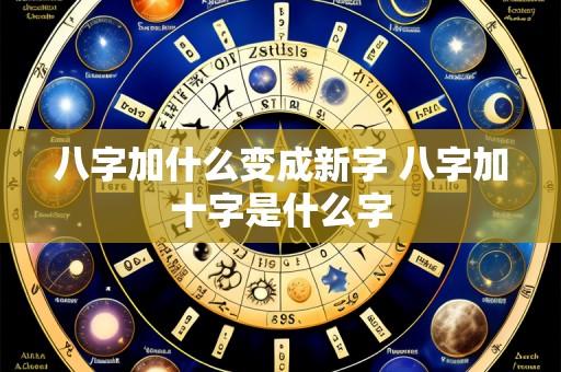 八字加什么变成新字 八字加十字是什么字