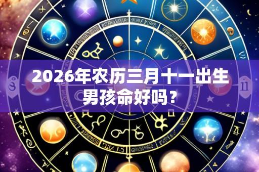 2026年农历三月十一出生男孩命好吗?