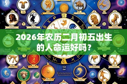 2026年农历二月初五出生的人命运好吗?