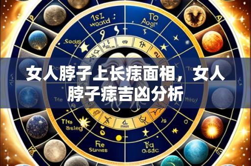 女人脖子上长痣面相，女人脖子痣吉凶分析