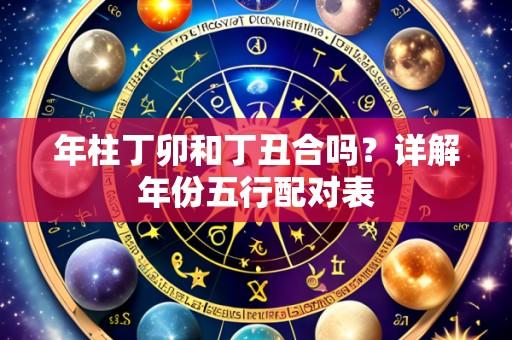 年柱丁卯和丁丑合吗?详解年份五行配对表