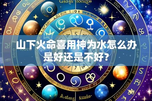 山下火命喜用神为水怎么办是好还是不好？