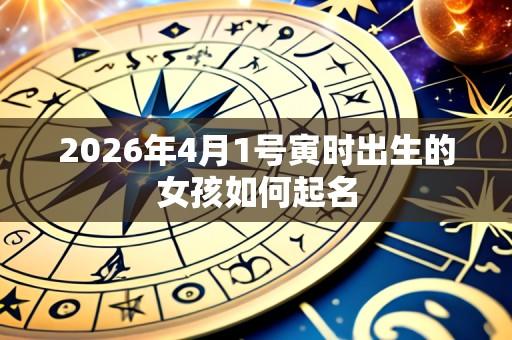 2026年4月1号寅时出生的女孩如何起名