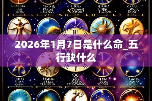 2026年1月7日是什么命_五行缺什么