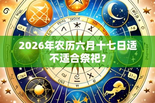 2026年农历六月十七日适不适合祭祀?