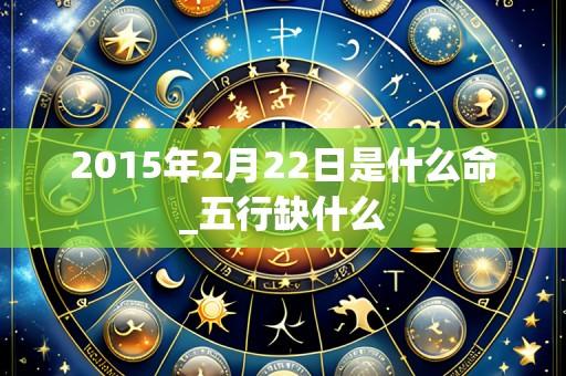 2015年2月22日是什么命_五行缺什么