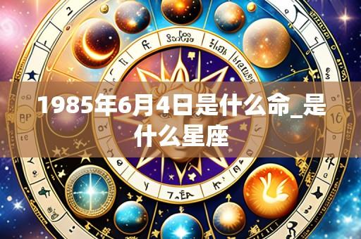 1985年6月4日是什么命_是什么星座