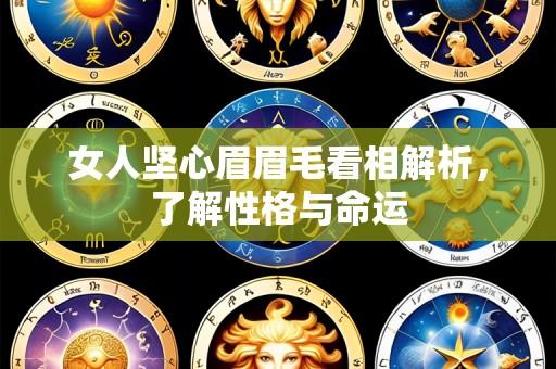 女人坚心眉眉毛看相解析，了解性格与命运