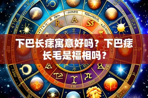 下巴长痣寓意好吗？下巴痣长毛是福相吗？
