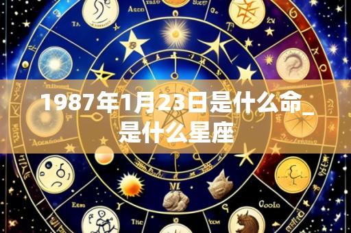 1987年1月23日是什么命_是什么星座
