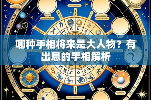 哪种手相将来是大人物?有出息的手相解析