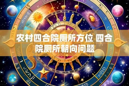 农村四合院厕所方位 四合院厕所朝向问题