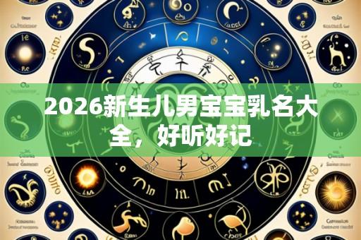 2026新生儿男宝宝乳名大全,好听好记