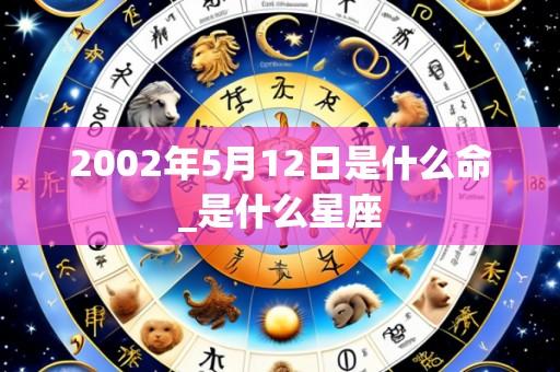 2002年5月12日是什么命_是什么星座