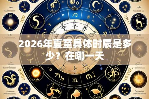 2026年夏至具体时辰是多少?在哪一天