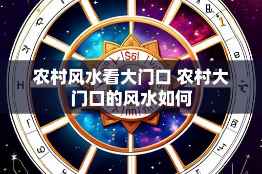 农村风水看大门口 农村大门口的风水如何