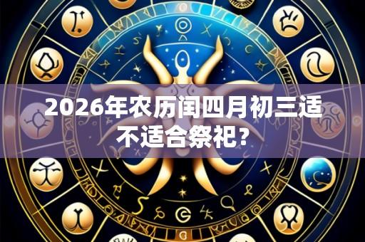 2026年农历闰四月初三适不适合祭祀?