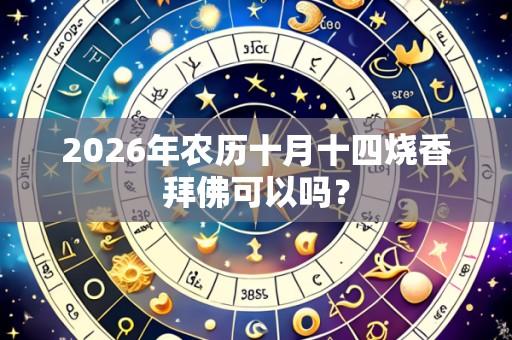 2026年农历十月十四烧香拜佛可以吗？