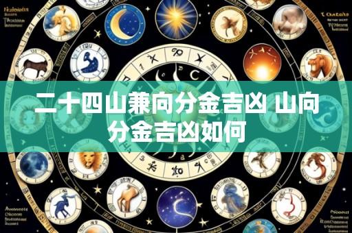 二十四山兼向分金吉凶 山向分金吉凶如何