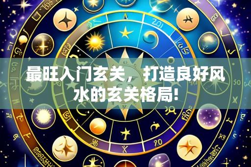最旺入门玄关，打造良好风水的玄关格局!