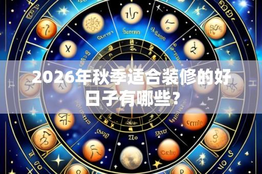 2026年秋季适合装修的好日子有哪些?