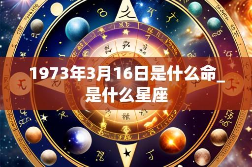 1973年3月16日是什么命_是什么星座