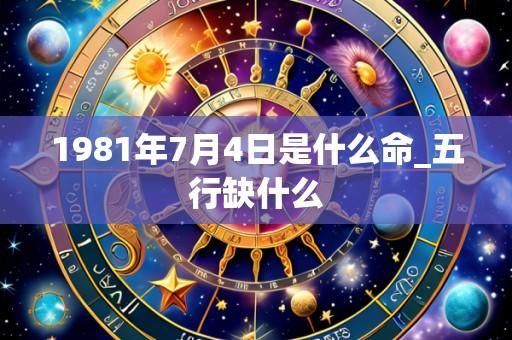 1981年7月4日是什么命_五行缺什么