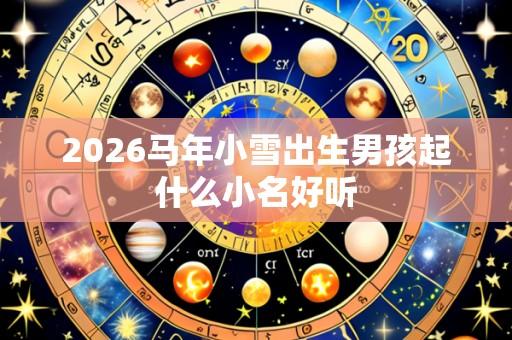 2026马年小雪出生男孩起什么小名好听
